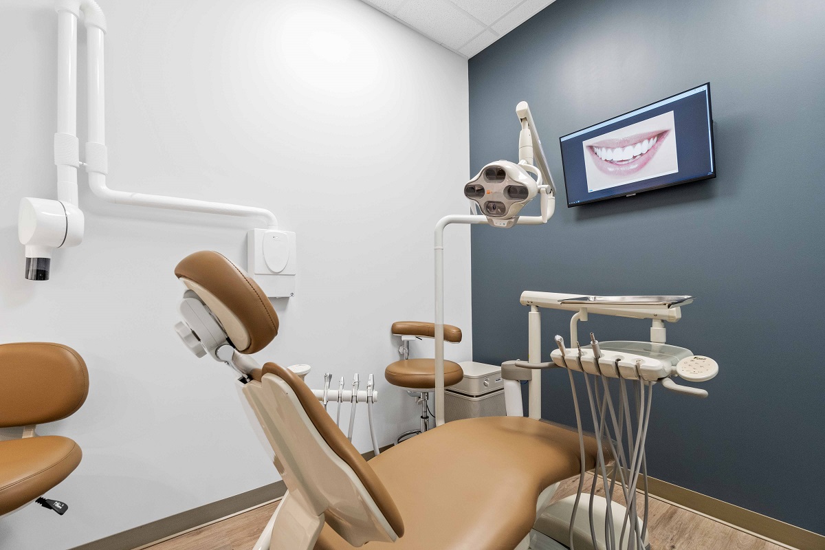 Modern treatment room at Just Dental Care